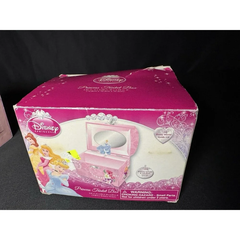 Disney Princess Cinderella Y2K FAB Jewelry Trinket Box Chest - New, Open Box
